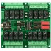 Industrial Relay Controller 16-Channel DPDT + 8-Channel ADC